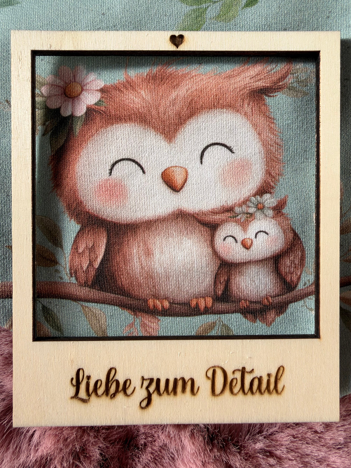 Handmade Halstuch „Eulen“ – 2–4 Jahre
