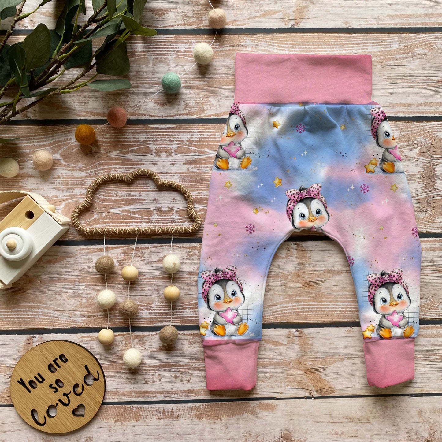 Pumphose Baby „Sternbote Pinguin“ Set | Gr. 56 - 110
