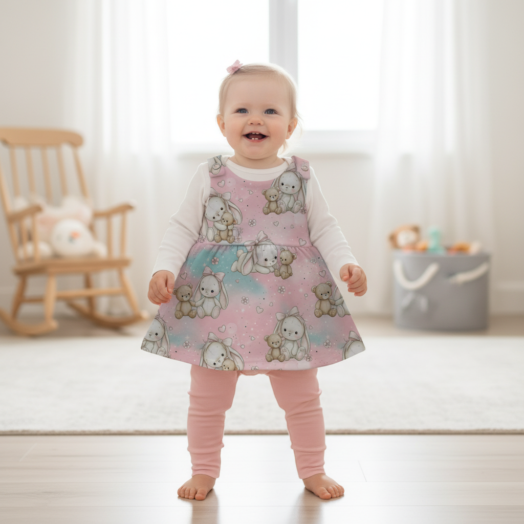 Baby Häschenliebe mit rosa Leggins