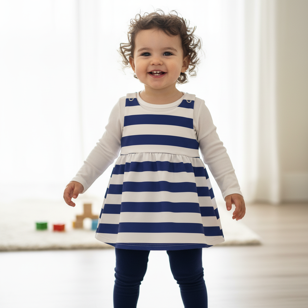 Baby Marine Stripes mit Leggins