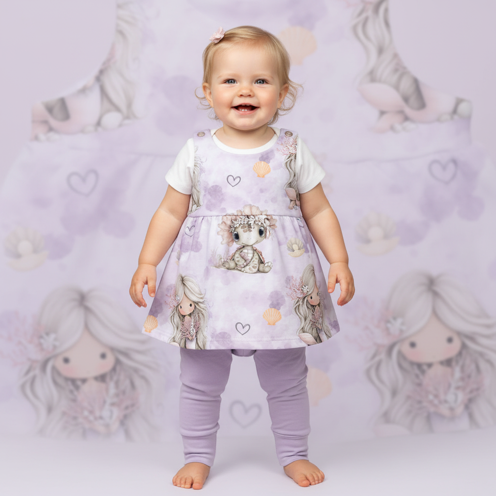 Baby Meereszauber mit lila Leggins