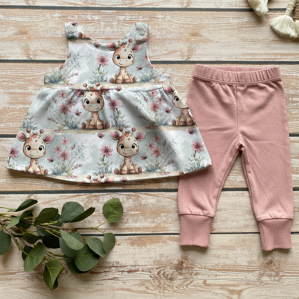 Giraffenblüte Flatlay – richtiges Motiv