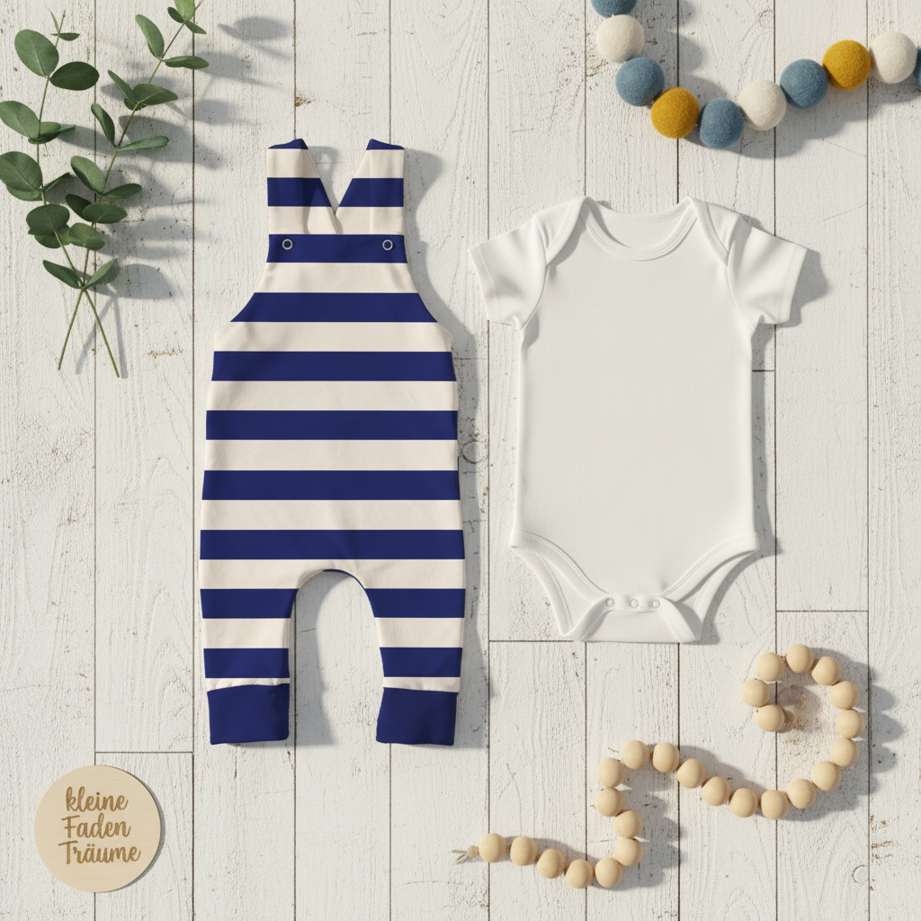 Marine Latzhose Set
