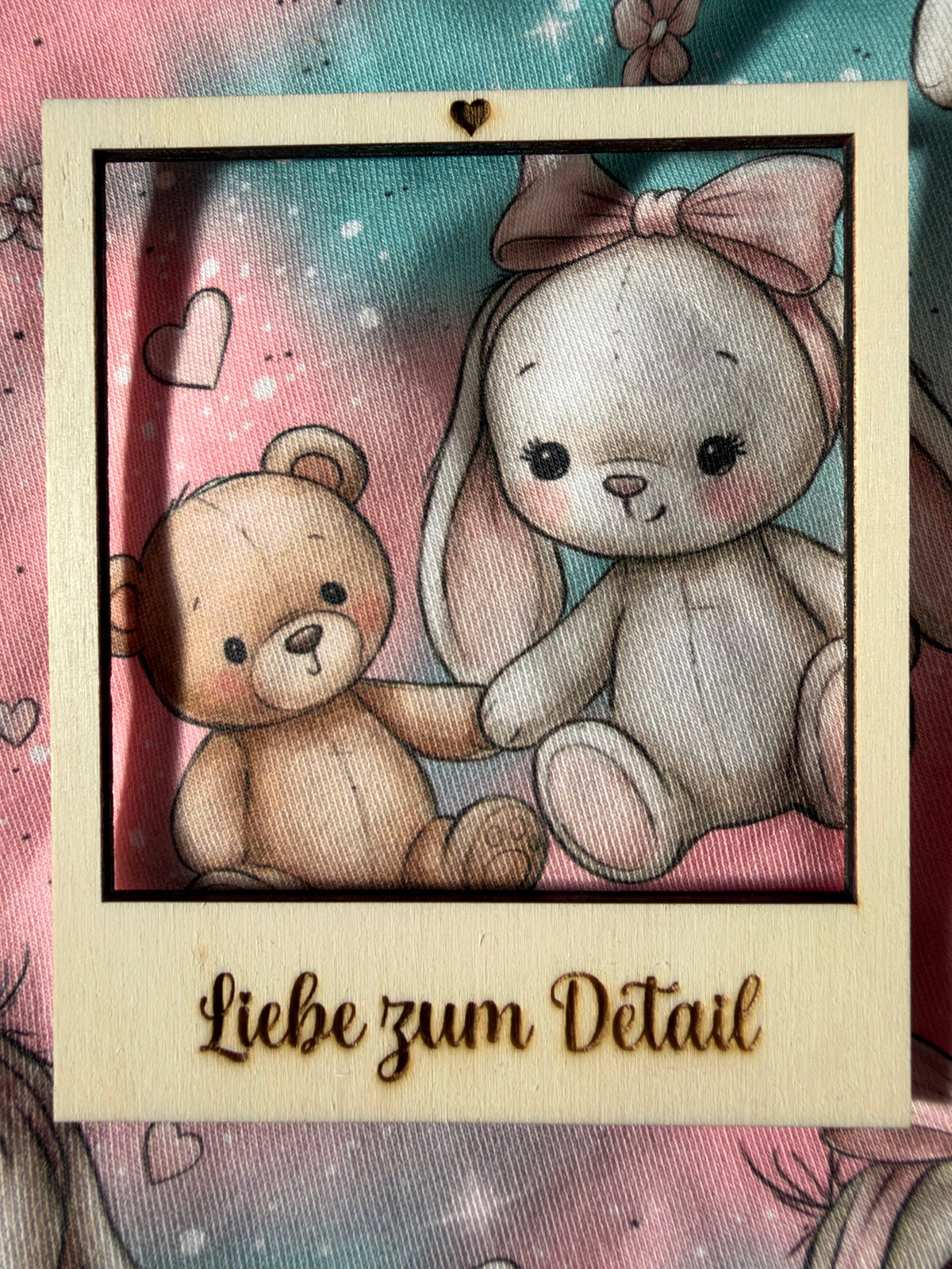 Handmade Halstuch „Bärchen & Häschen“ – 2–4 Jahre