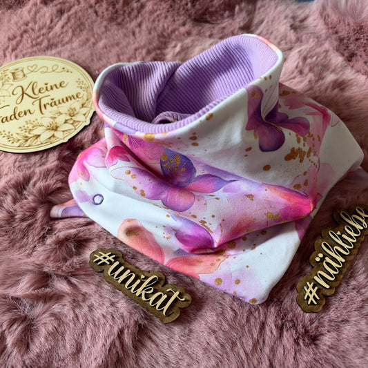 Handmade Kinderhalstuch „Schmetterlingstraum“ | 2–4 Jahre