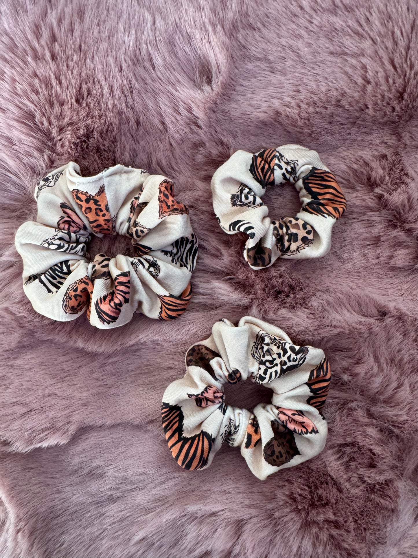 Handmade Scrunchie „Safari“ – 3 Größen