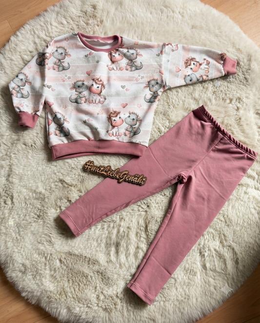 Handmade Pullover „Unicorn & Dragon“ | Gr. 56–110
