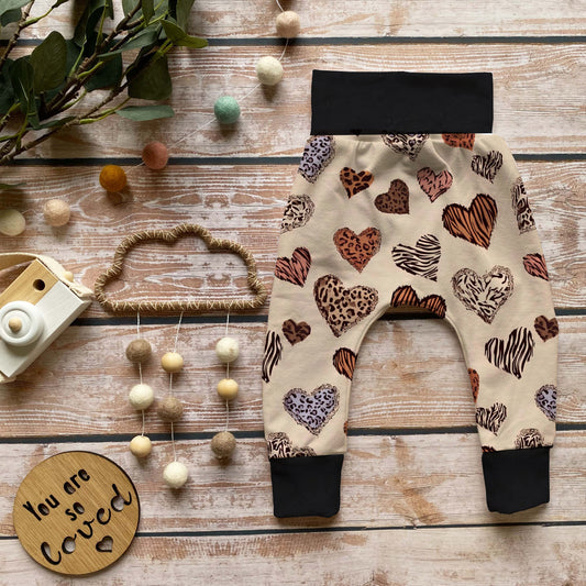 Pumphose Baby „Leo Herzen“ Set | Gr. 56 - 110