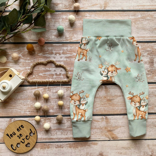 Pumphose Baby „Rentier & Pinguin“ Set | Gr. 56 - 110