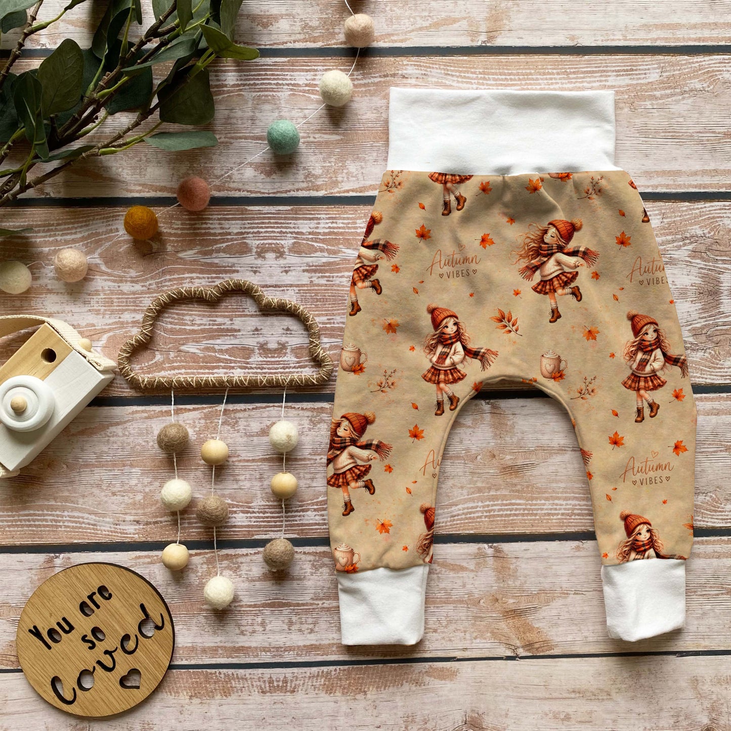 Handmade Pumphose „Autumn Vibes“ | Gr. 56–110