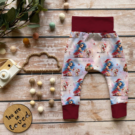Handmade Pumphose „Weihnachtshäschen“ | Gr. 56–110