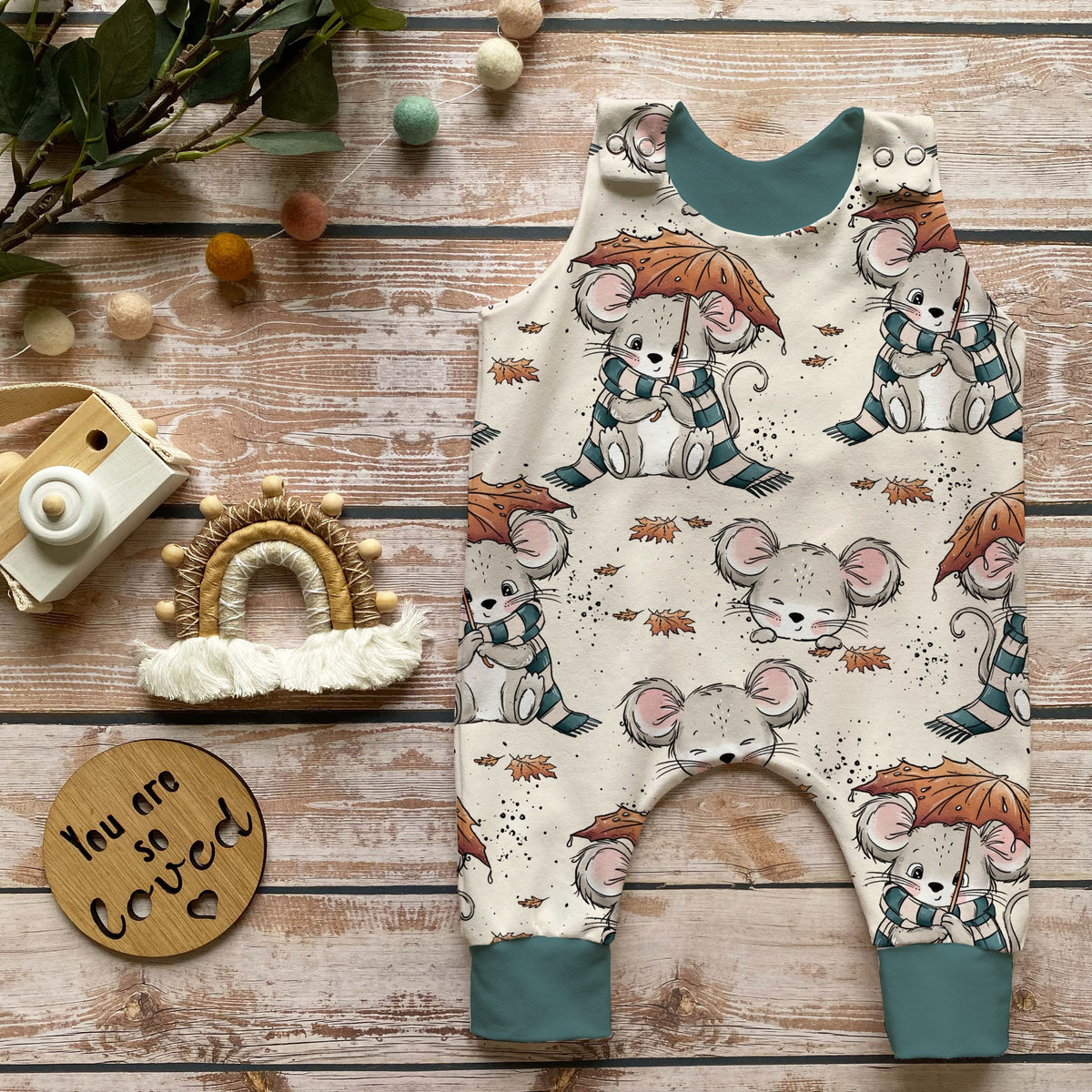 Handmade Strampler „Kleine Maus“