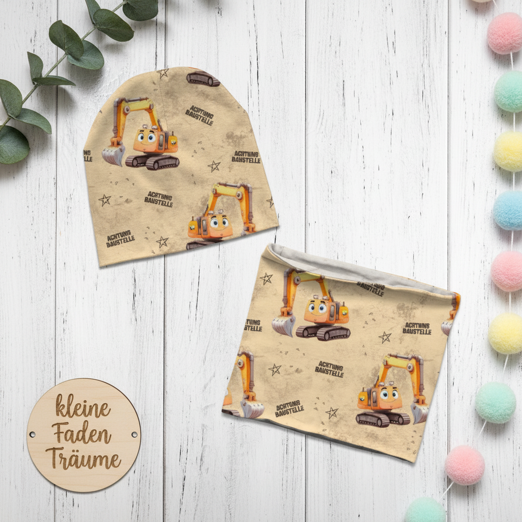 Achtung Baustelle Set Flatlay