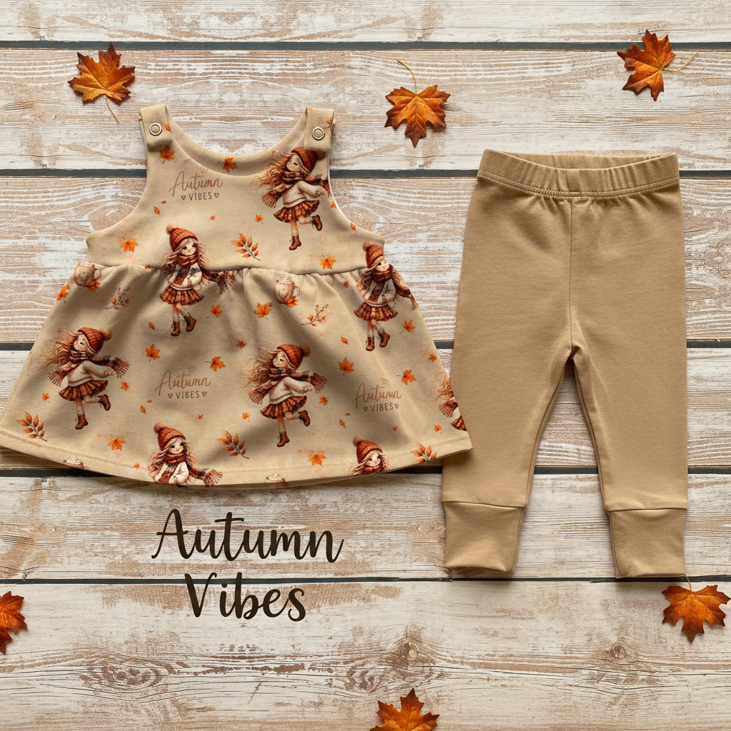 Autumn Vibes Flatlay – gesäumte Leggins