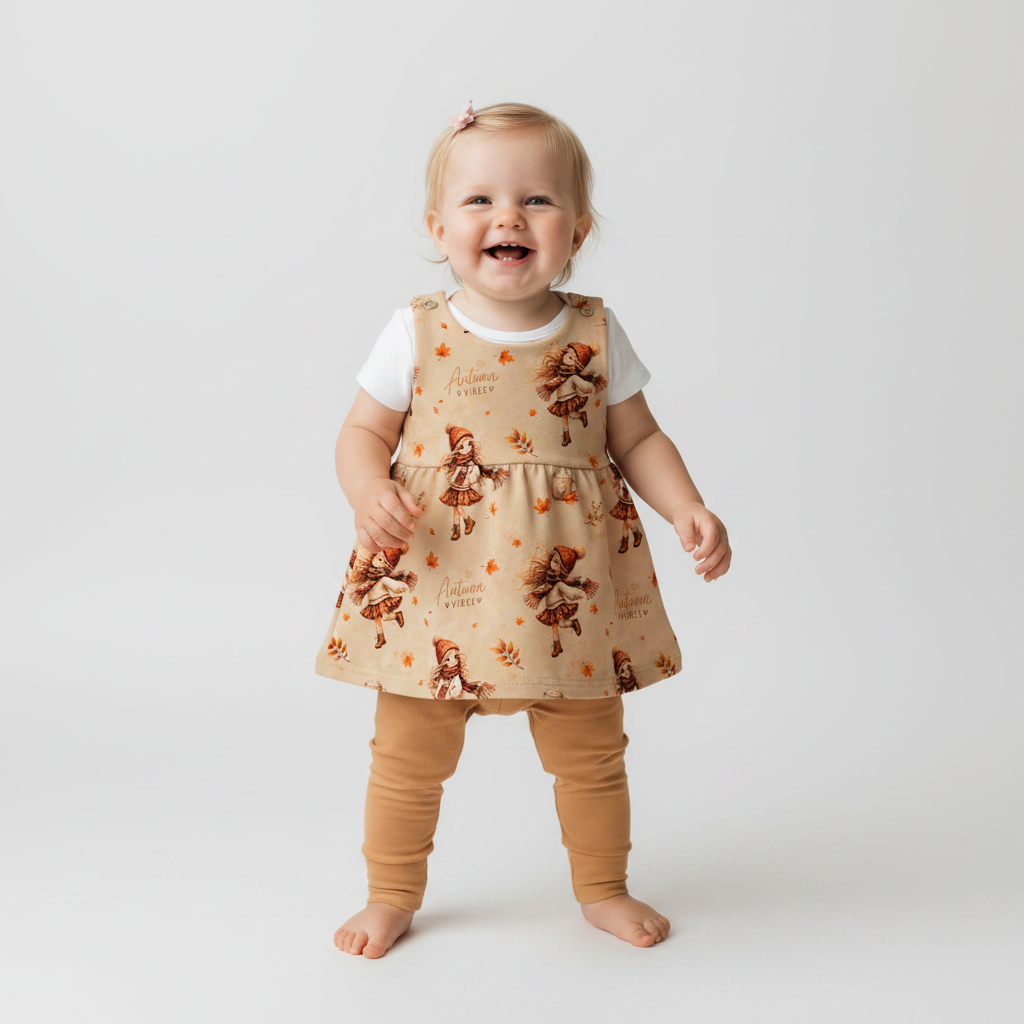Baby Autumn Vibes mit beige Leggins