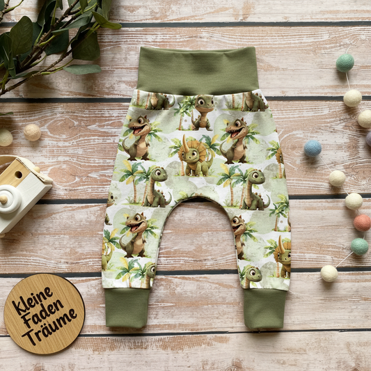 Baby Dinos Flatlay olivgrün