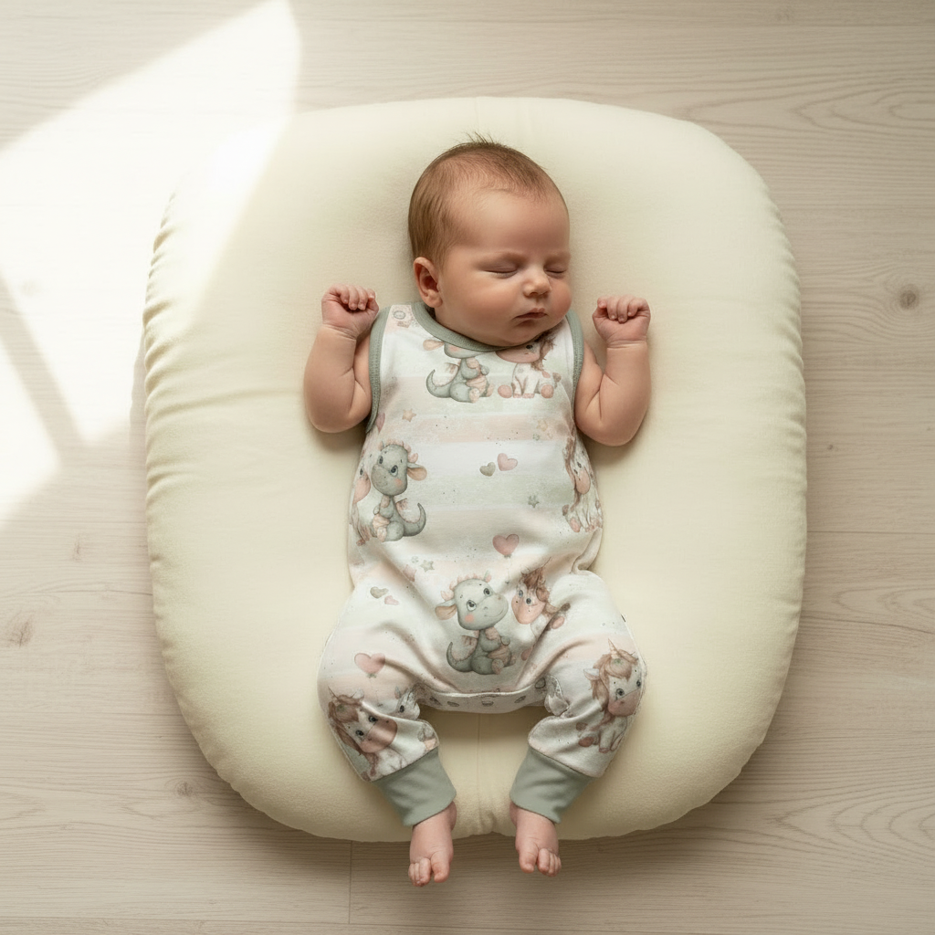 Baby Einhorn & Drache offene Beine