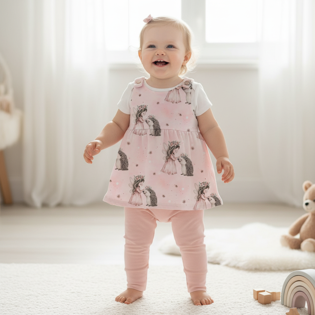 Baby Feenfreundschaft mit rosa Leggins