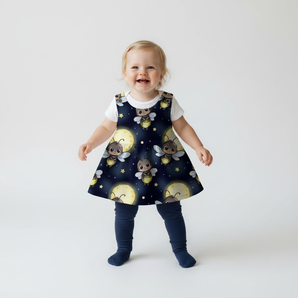 Baby Glühwürmchennacht mit navy Leggins