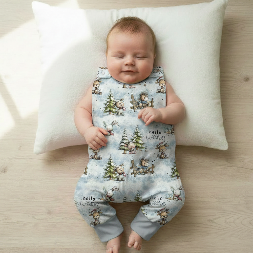Baby Hello Winter-Strampler korrekter Bund