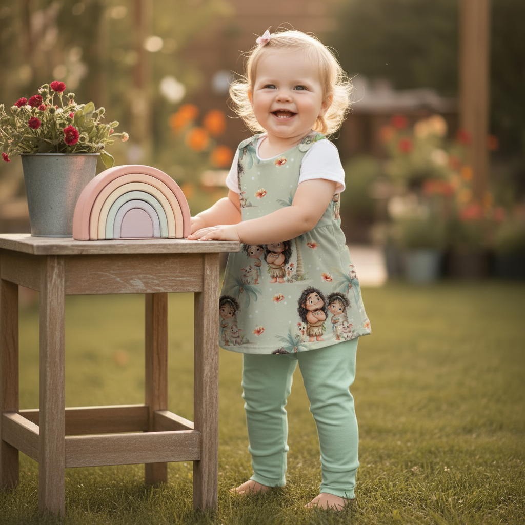Baby Inselzauber mit mintgrüner Leggins