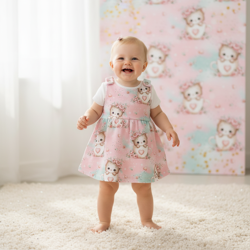 Baby Kätzchen im Täßchen ohne Leggins