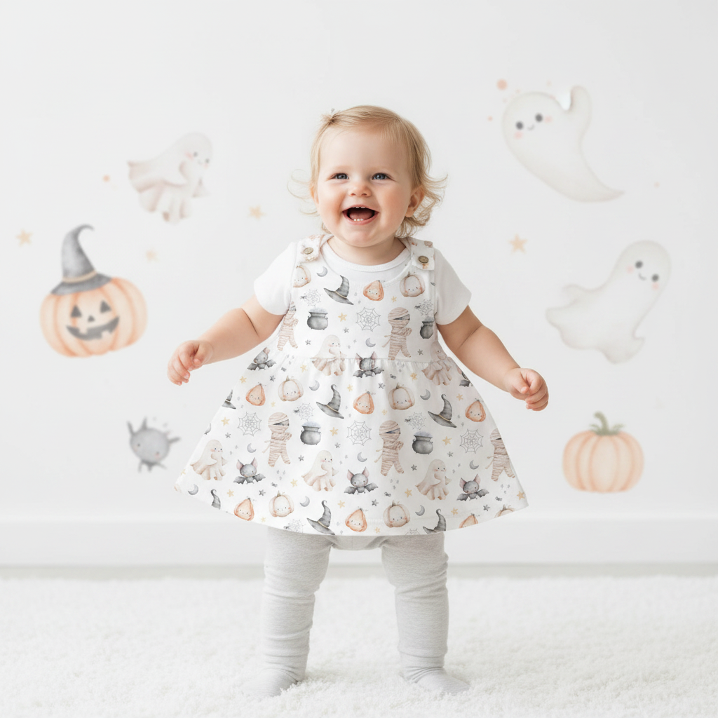 Baby Kleine Geisterstunde mit grauer Leggins
