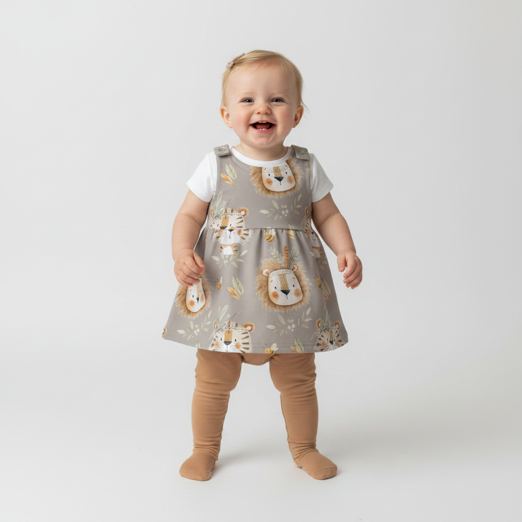 Baby Kleine Savanne mit grauer Leggins