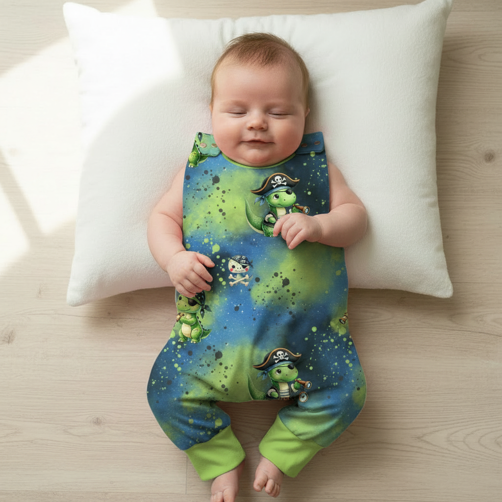 Baby Piraten-Dino-Strampler