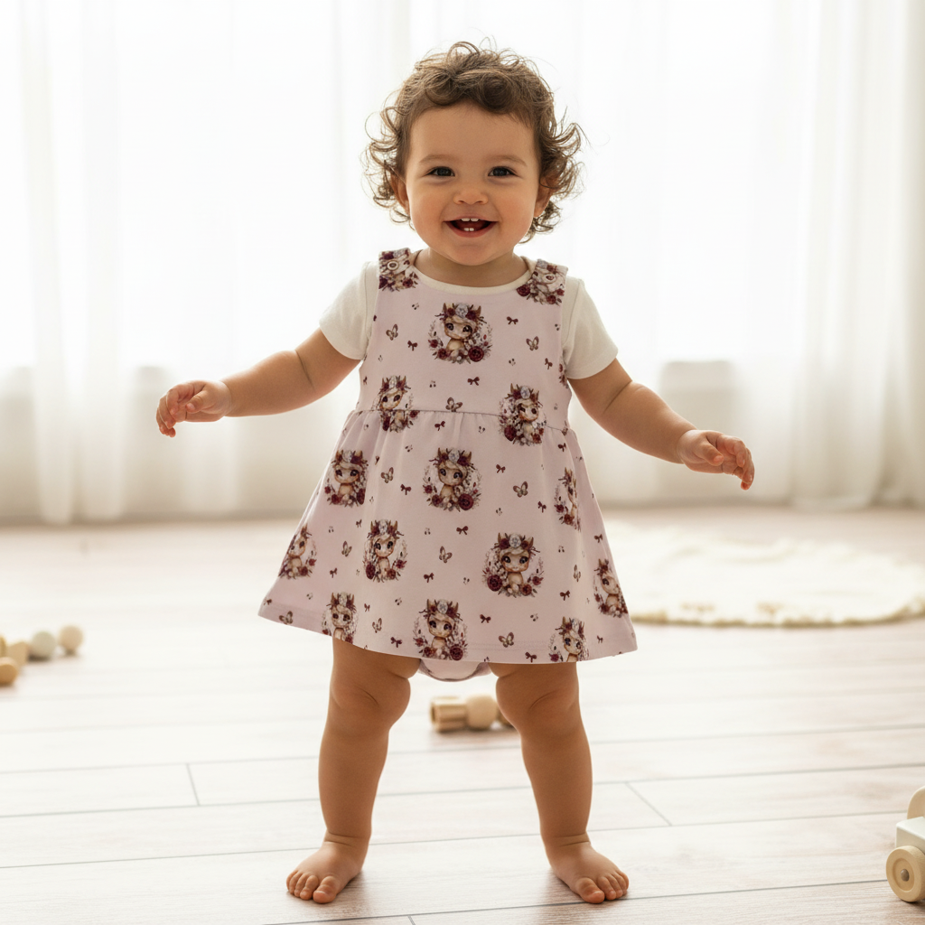 Baby Unicorn Rose ohne Leggins