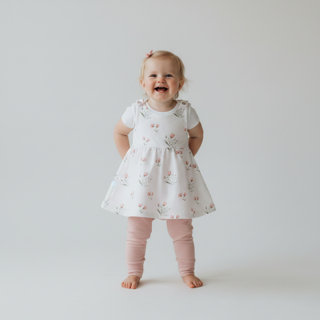 Baby Wiesenblüte mit rosa Leggins