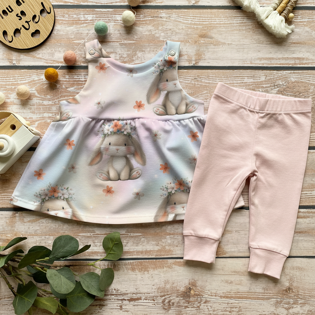 Blütenhäschen Flatlay Set