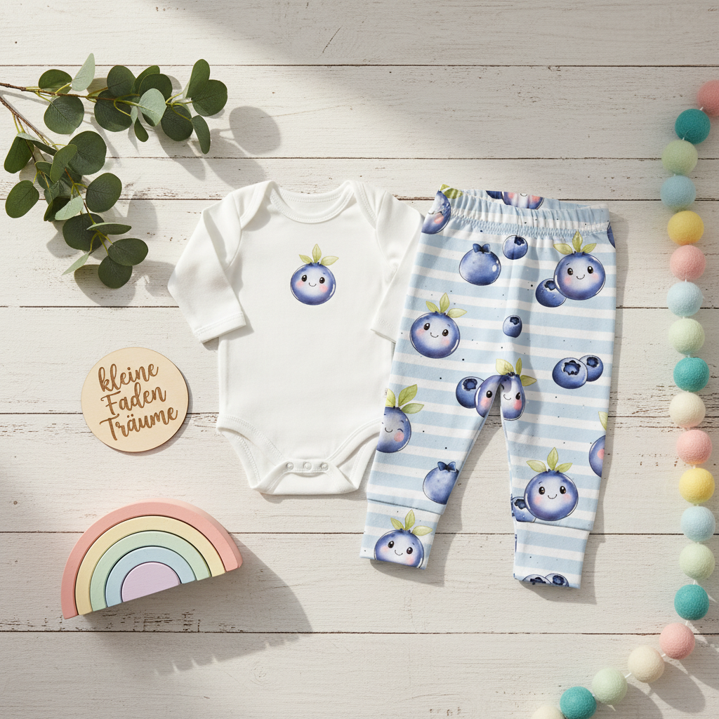 Blaubeeren Set Flatlay