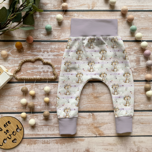 Blumenfuchs Pumphose Lila Flatlay