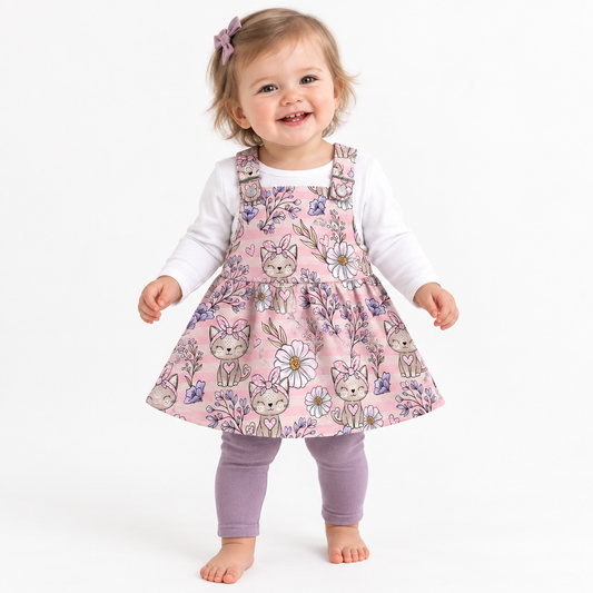 Boho Cats Latzkleid Mädchen