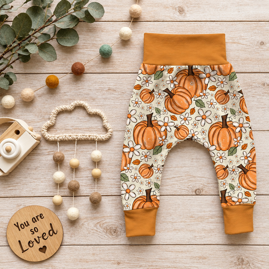 Boho Pumpkins Pumphose Flatlay
