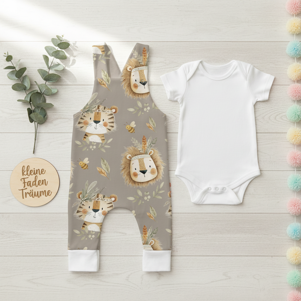 Boho Safari Latzhose Set