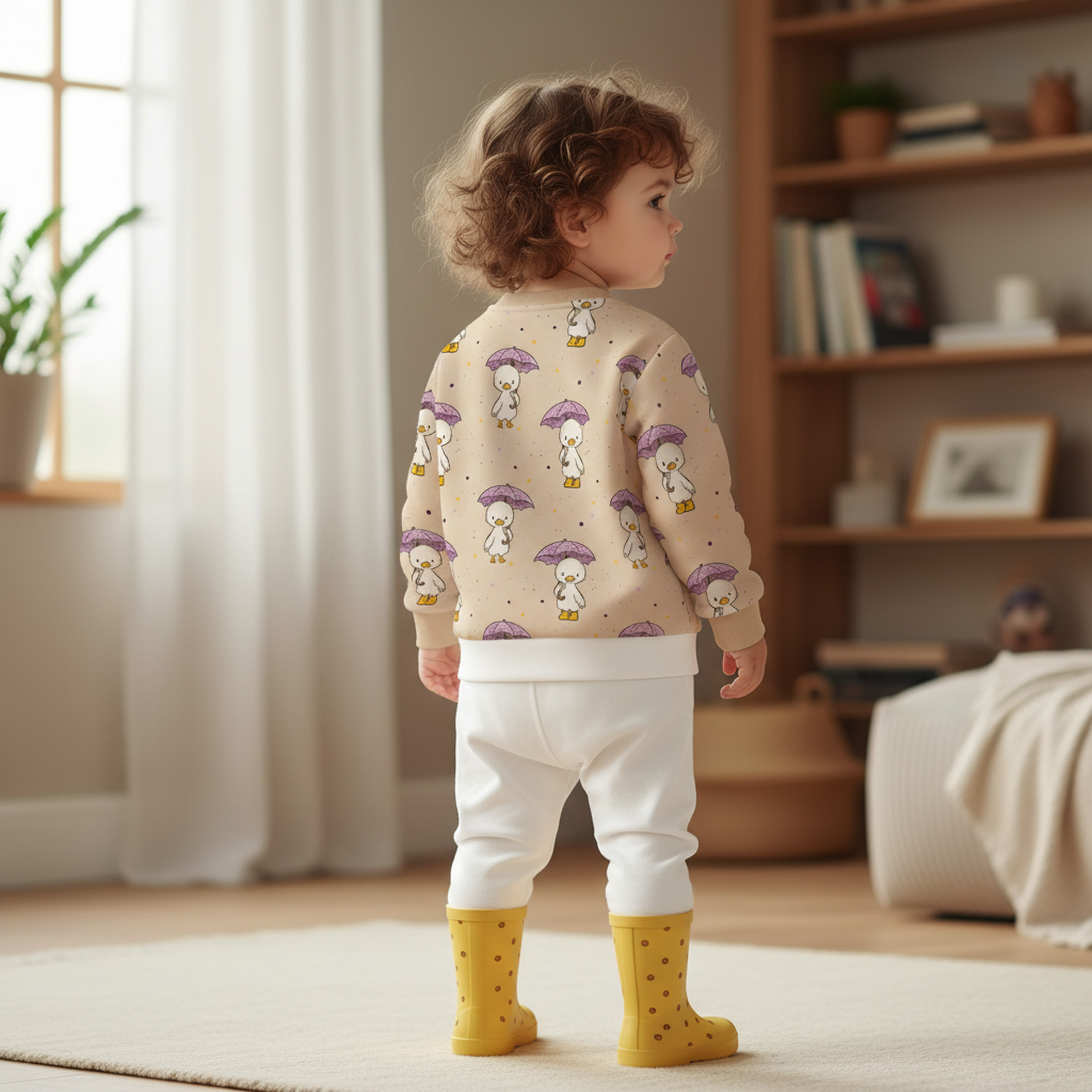 Enten Pullover Beige - hinten