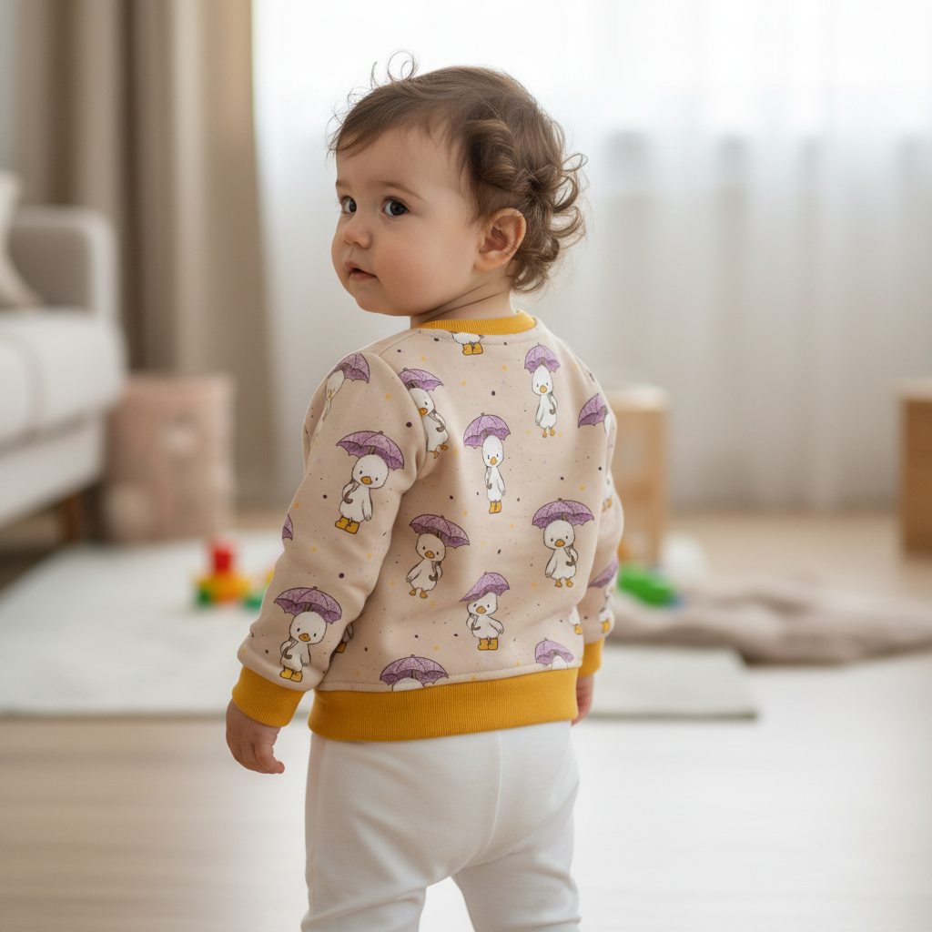 Enten Pullover Gelb - hinten