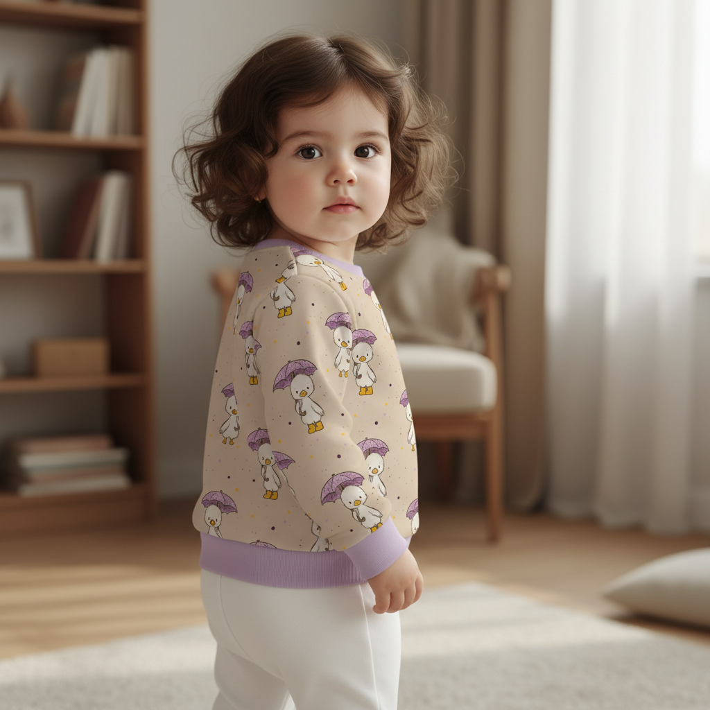 Enten Pullover Lila - hinten