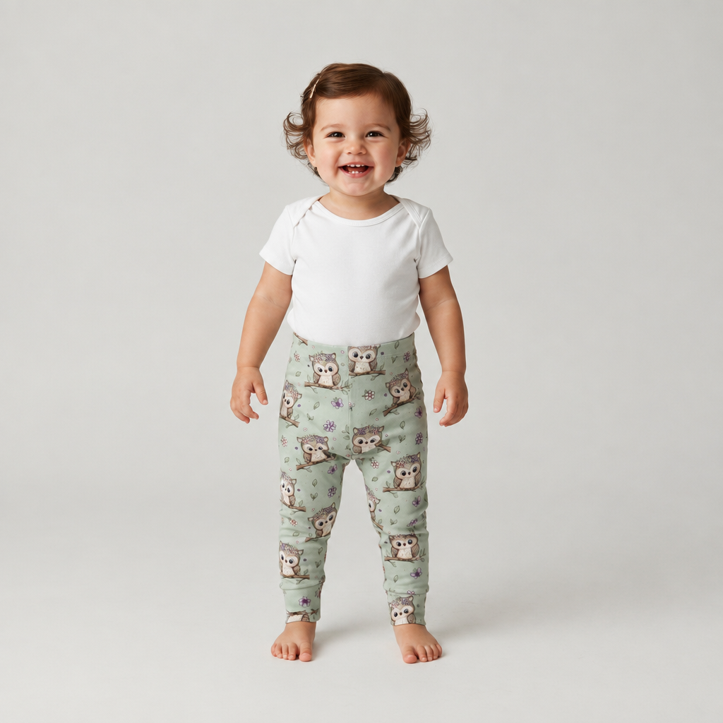 Eule Leggings vorne 1:1