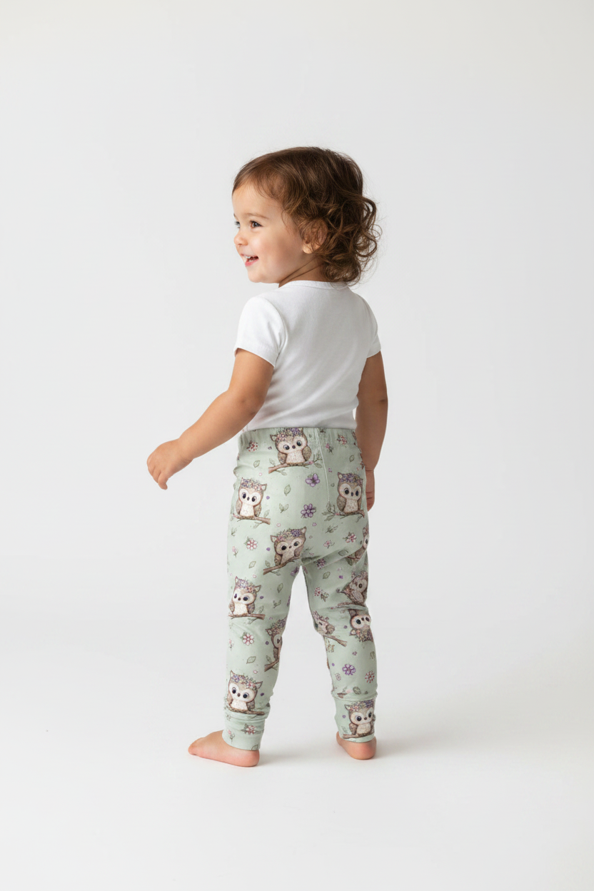 Eulen Leggings von hinten