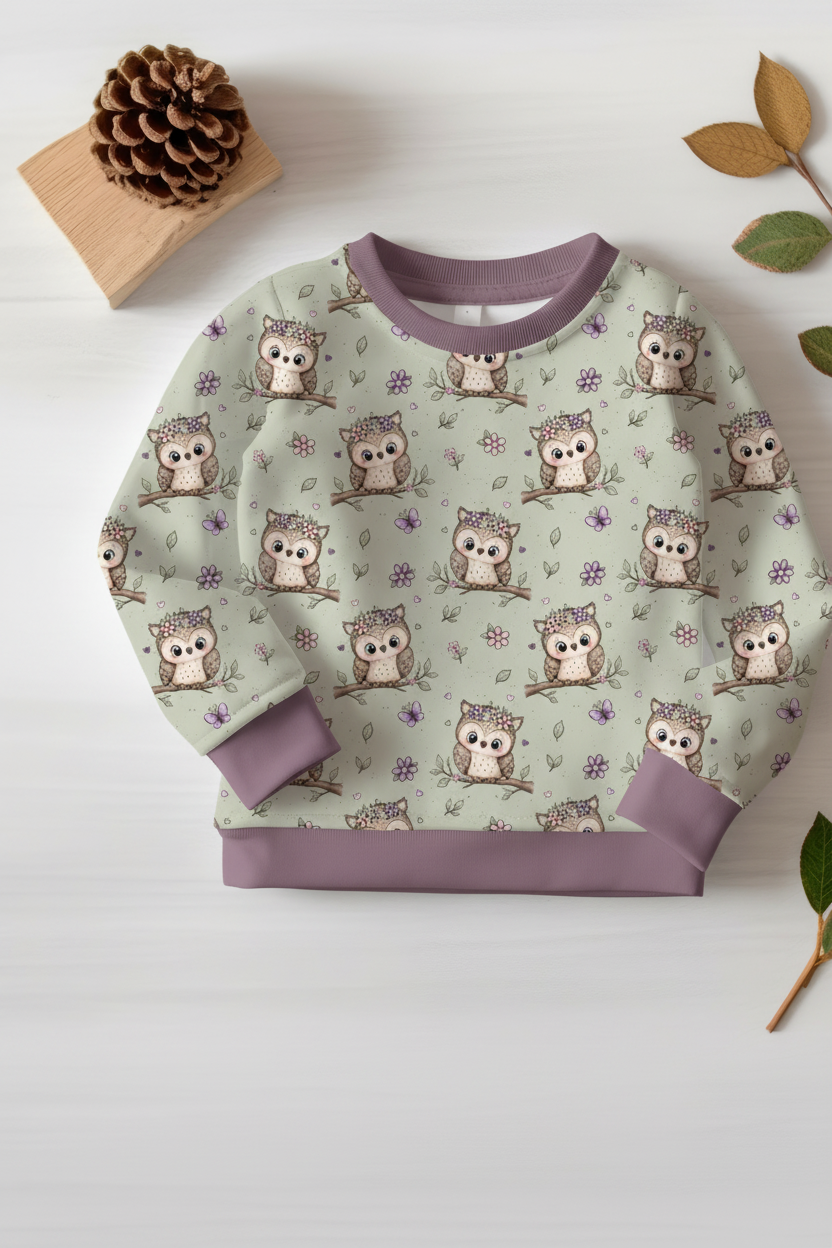 Eulen Pullover Hochformat