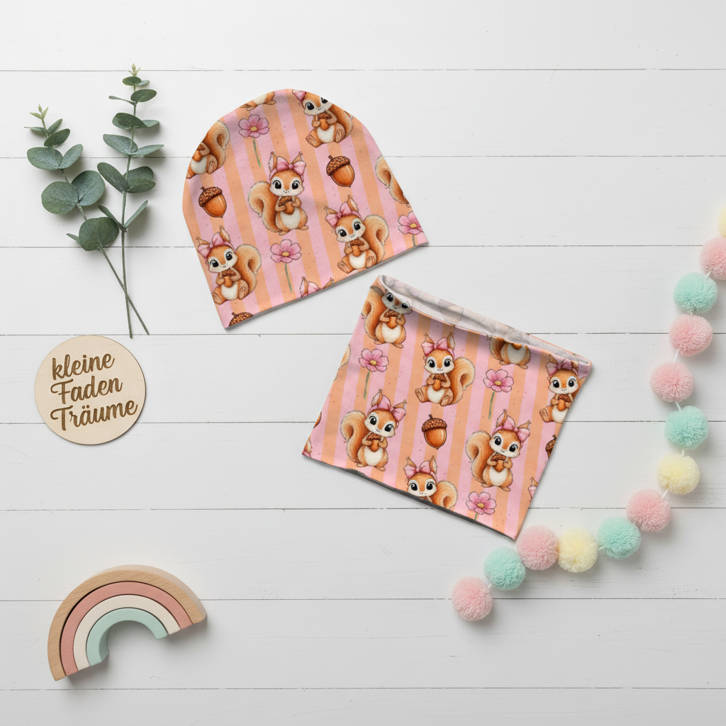 Flatlay Eichhörnchen – Loop detailgenauer