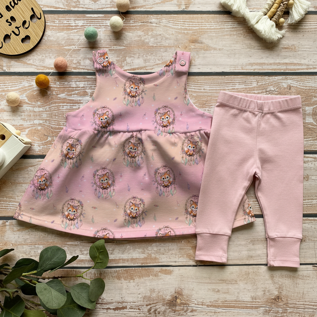 Flatlay Fox Dreamcatcher mit Leggins