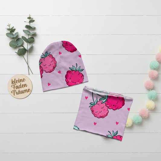 Flatlay Himbeer-Set