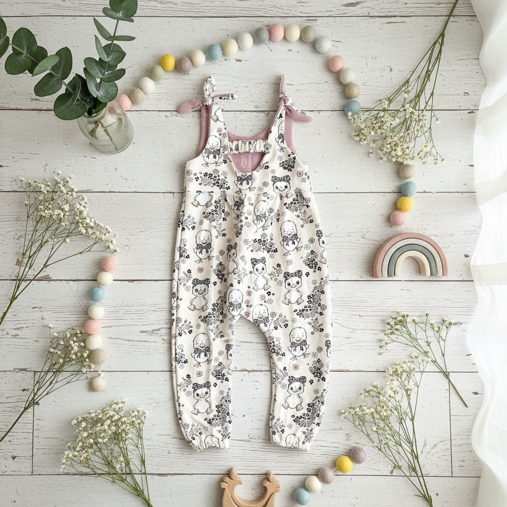 Flatlay Jumpsuit Vorderansicht Boho