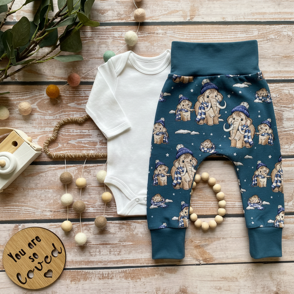 Flatlay Mammut Leggings mit Body