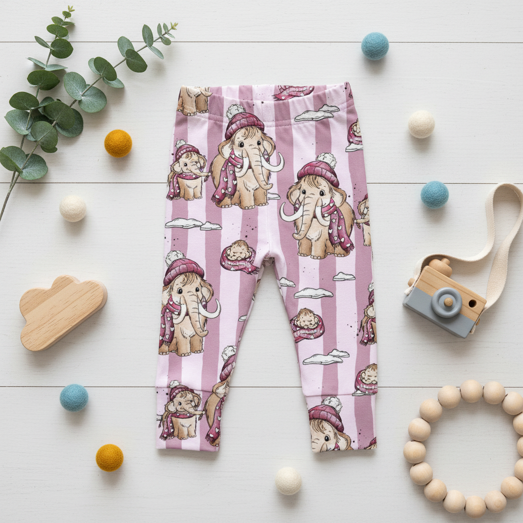 Flatlay Mammut Rosa Leggings
