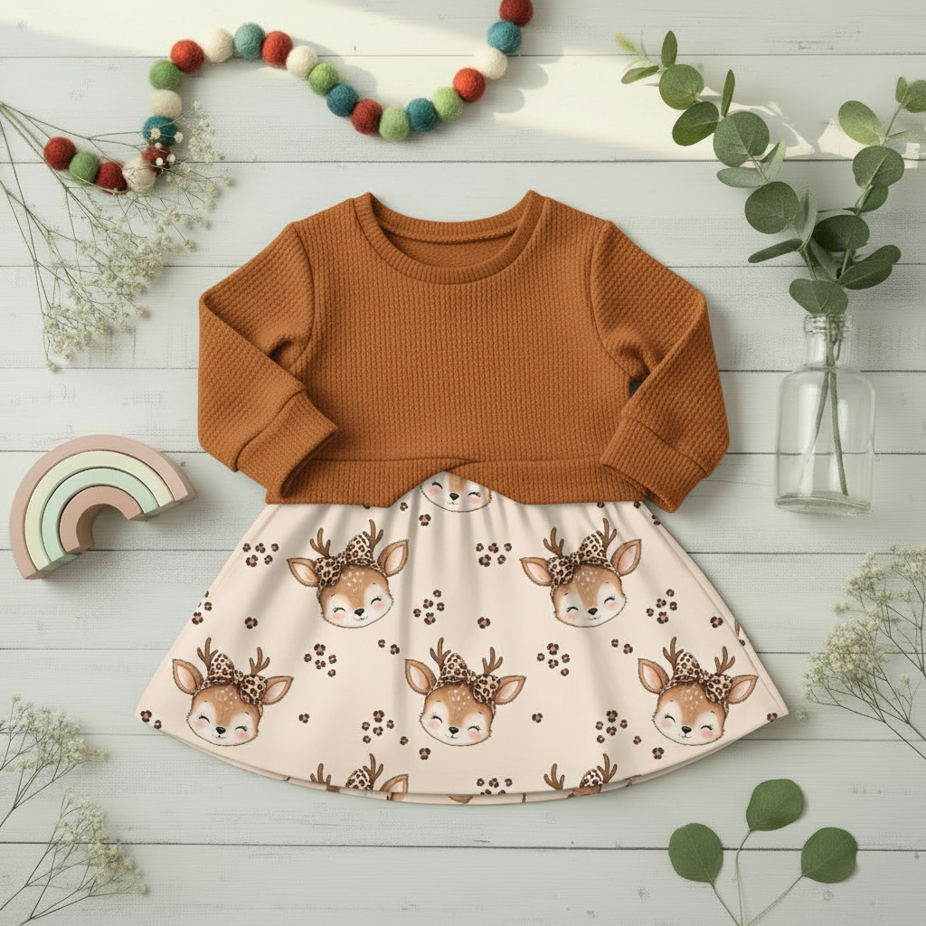 Flatlay Reh Braun